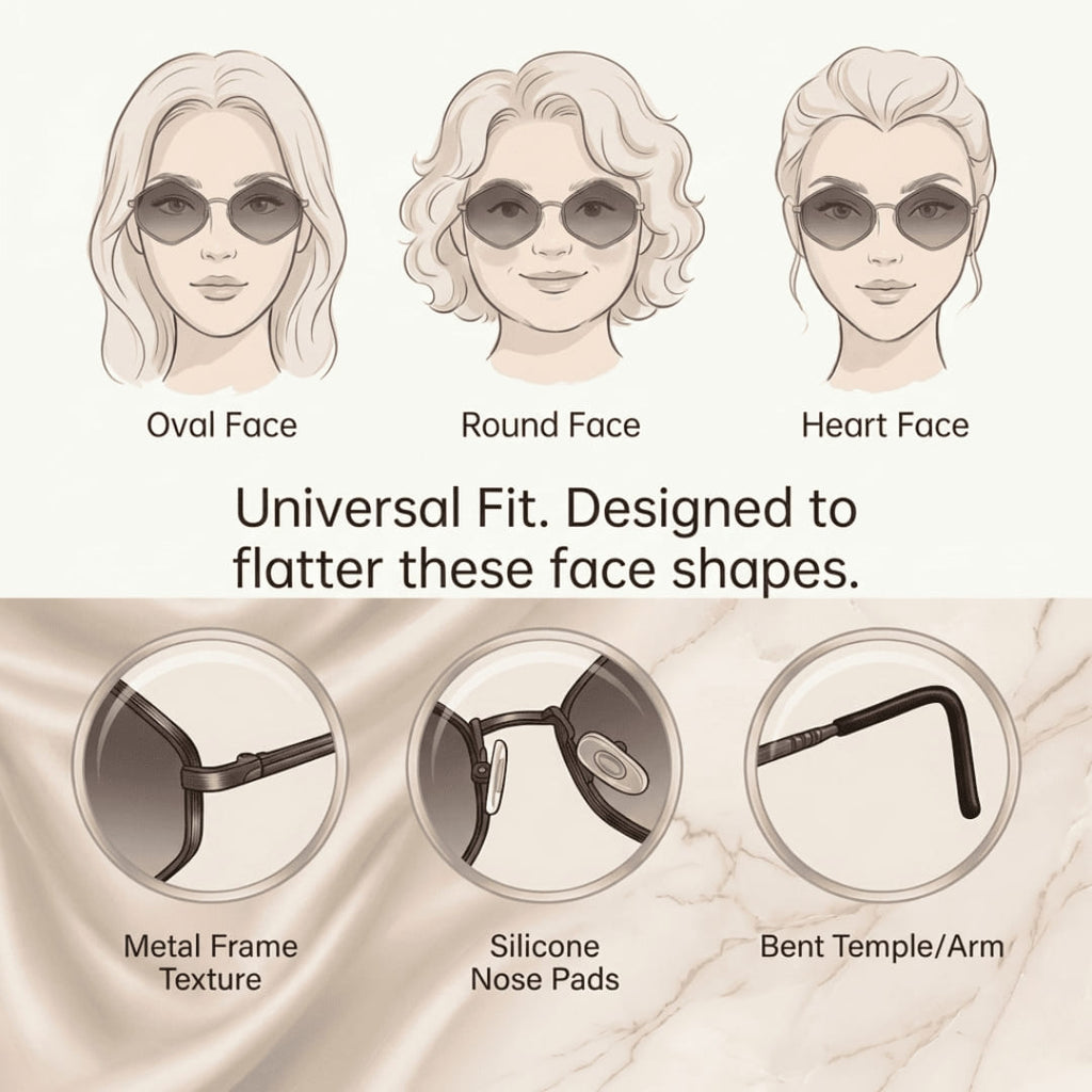HexaLuxe™ Vintage Polygon Sunglasses (UV400) Seventpeople