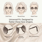 HexaLuxe™ Vintage Polygon Sunglasses (UV400) Seventpeople