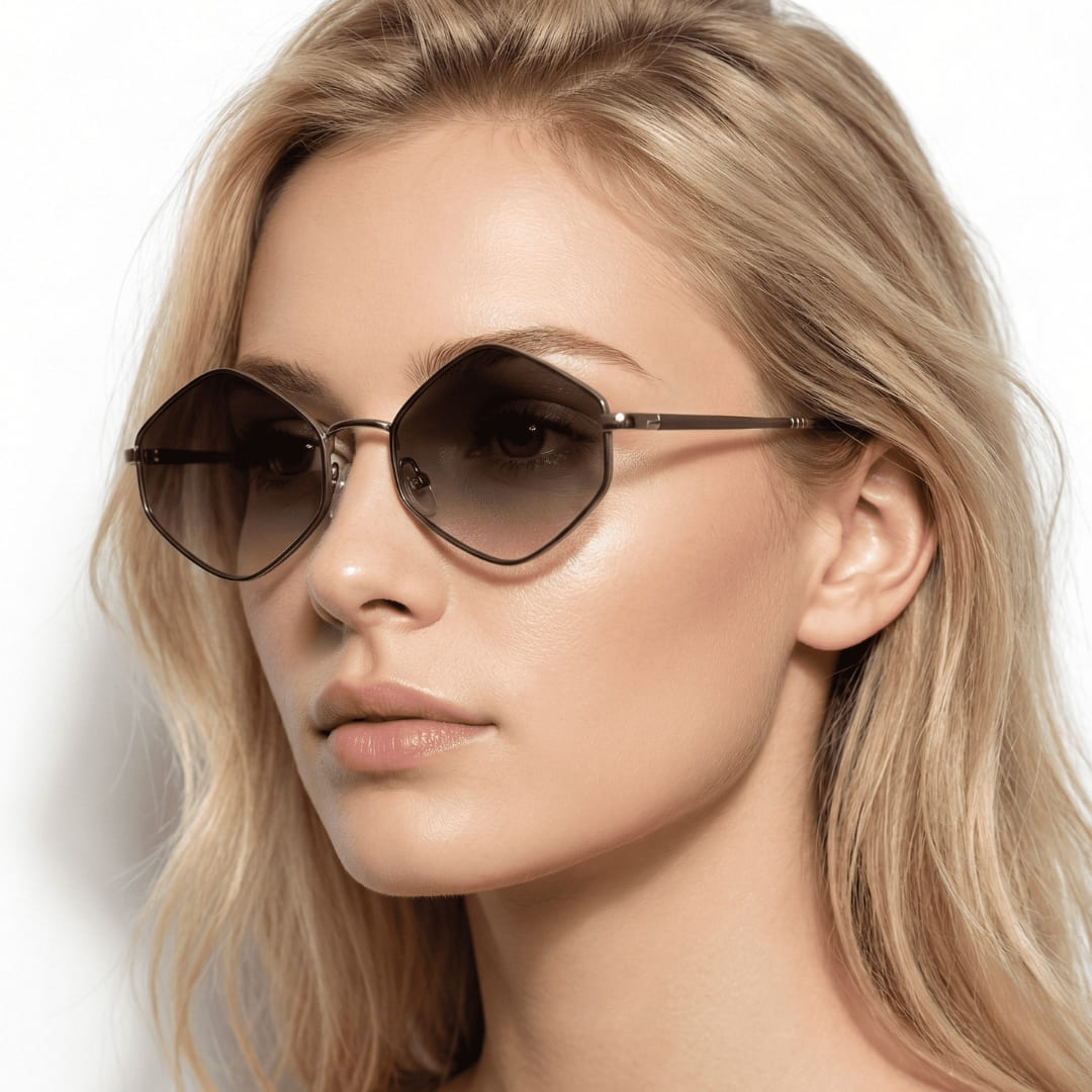 HexaLuxe™ Vintage Polygon Sunglasses (UV400) Seventpeople