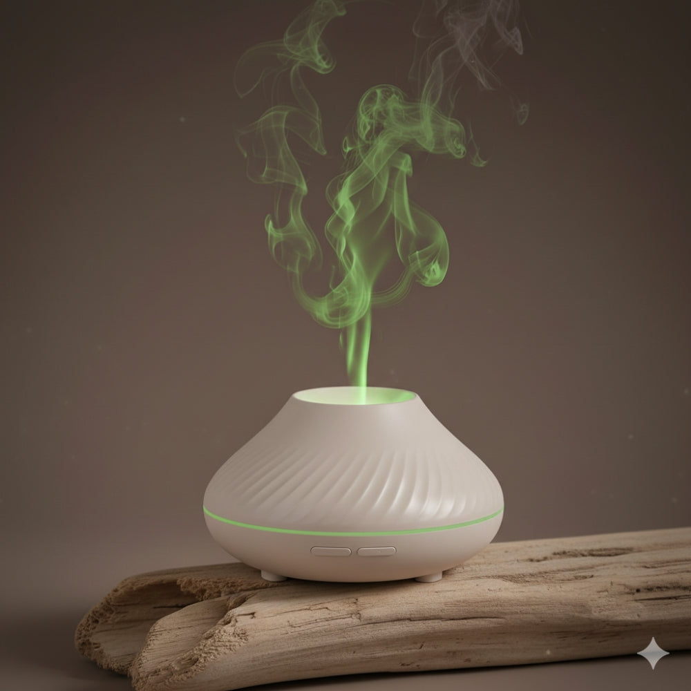 Volcanic Aroma Diffuser Lamp | Flame Effect Humidifier | Essential Oil Aromatherapy Light Kinscoter