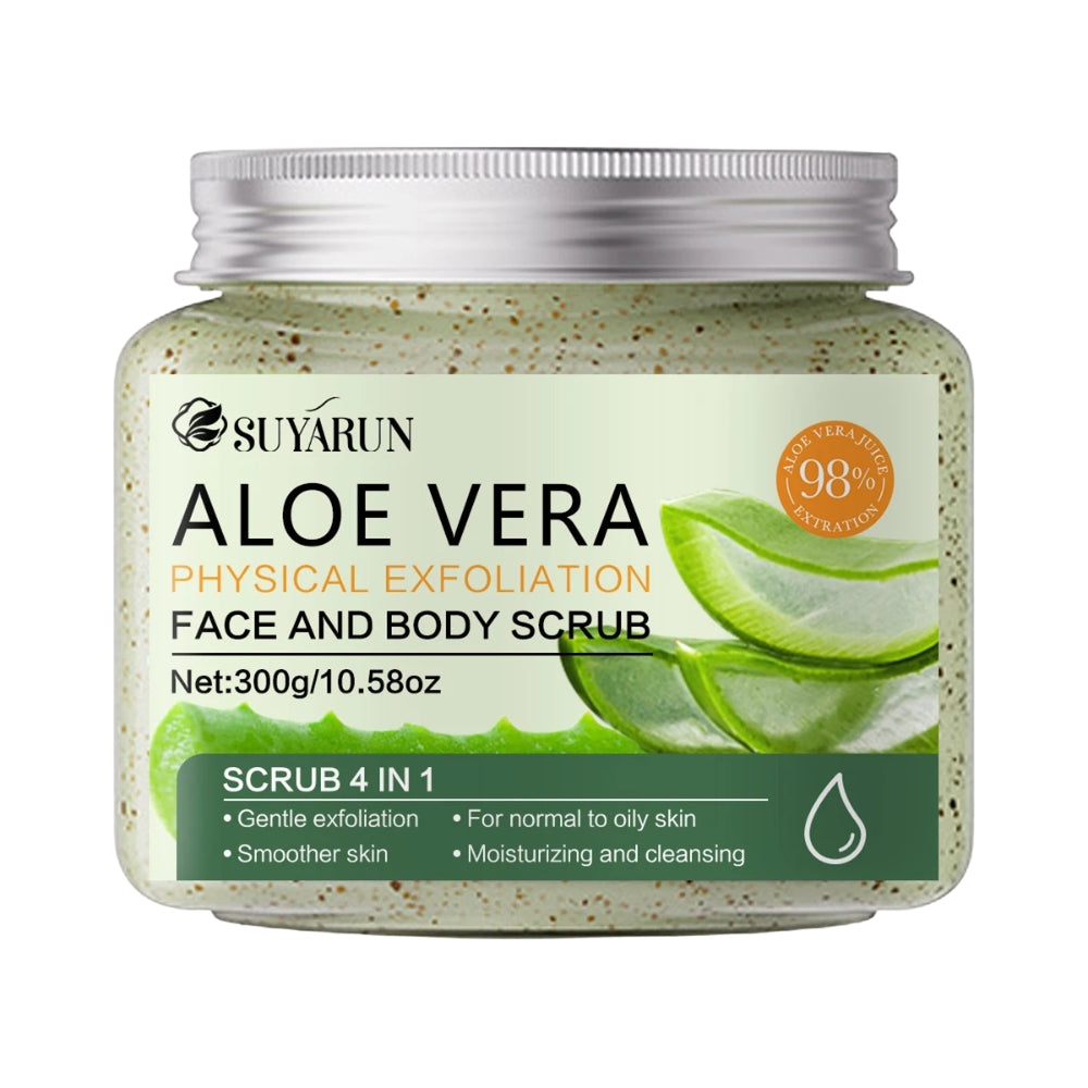 Pure Aloe Vera  Silk Exfoliant Smooth, moisturize & refresh face & body