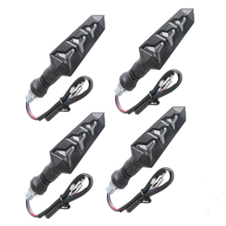 2023 Motorcycle LED Turn Fishbone Running Signals SMCH
