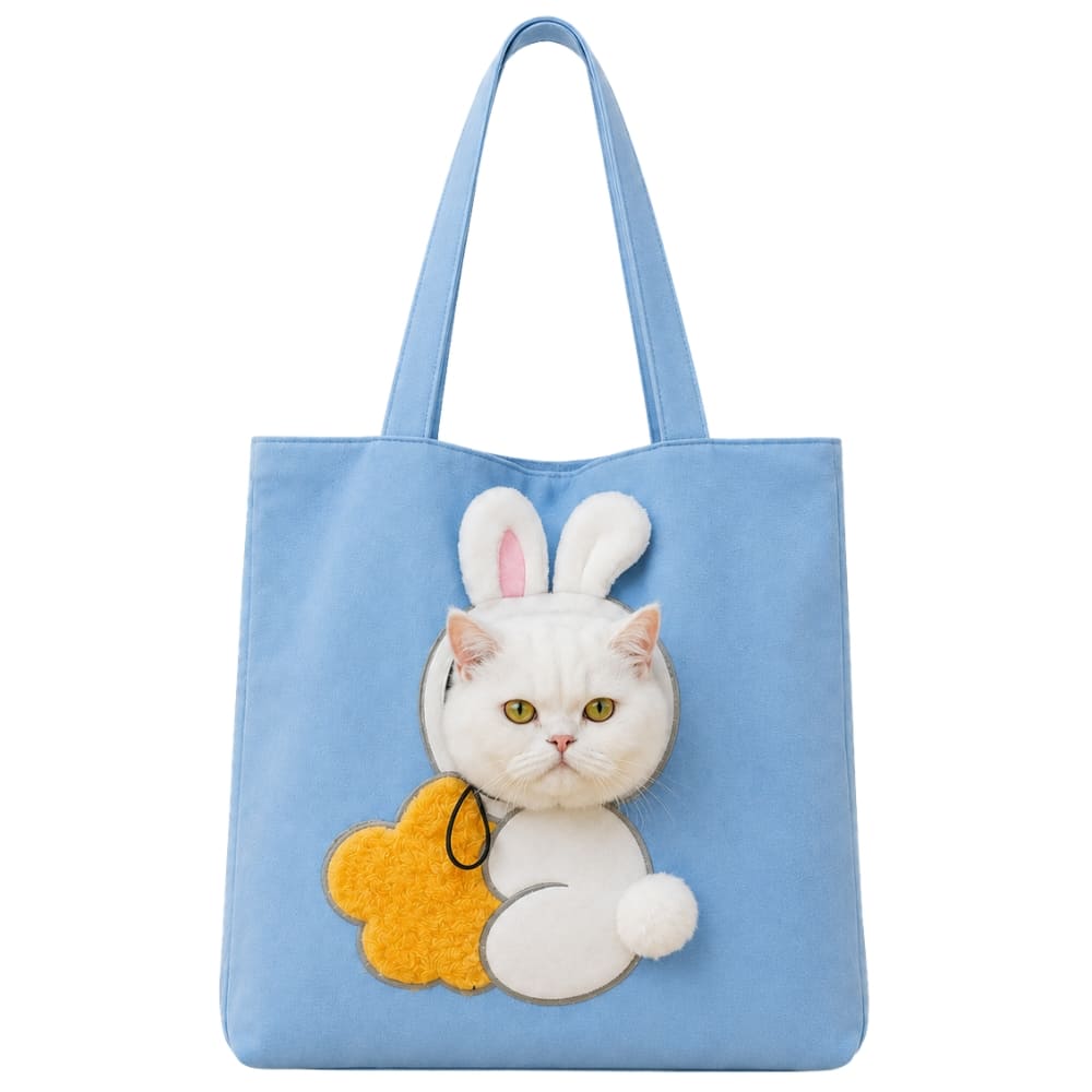 PurrPaws™ Canvas Pet Carrier Tote for Cats & Small Dogs