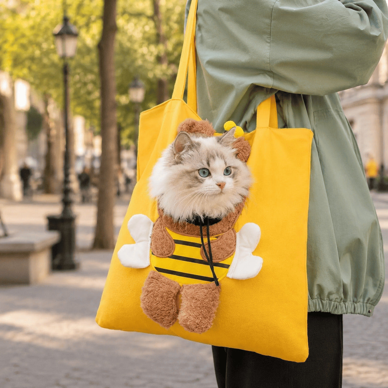 PurrPaws™ Canvas Pet Carrier Tote for Cats & Small Dogs
