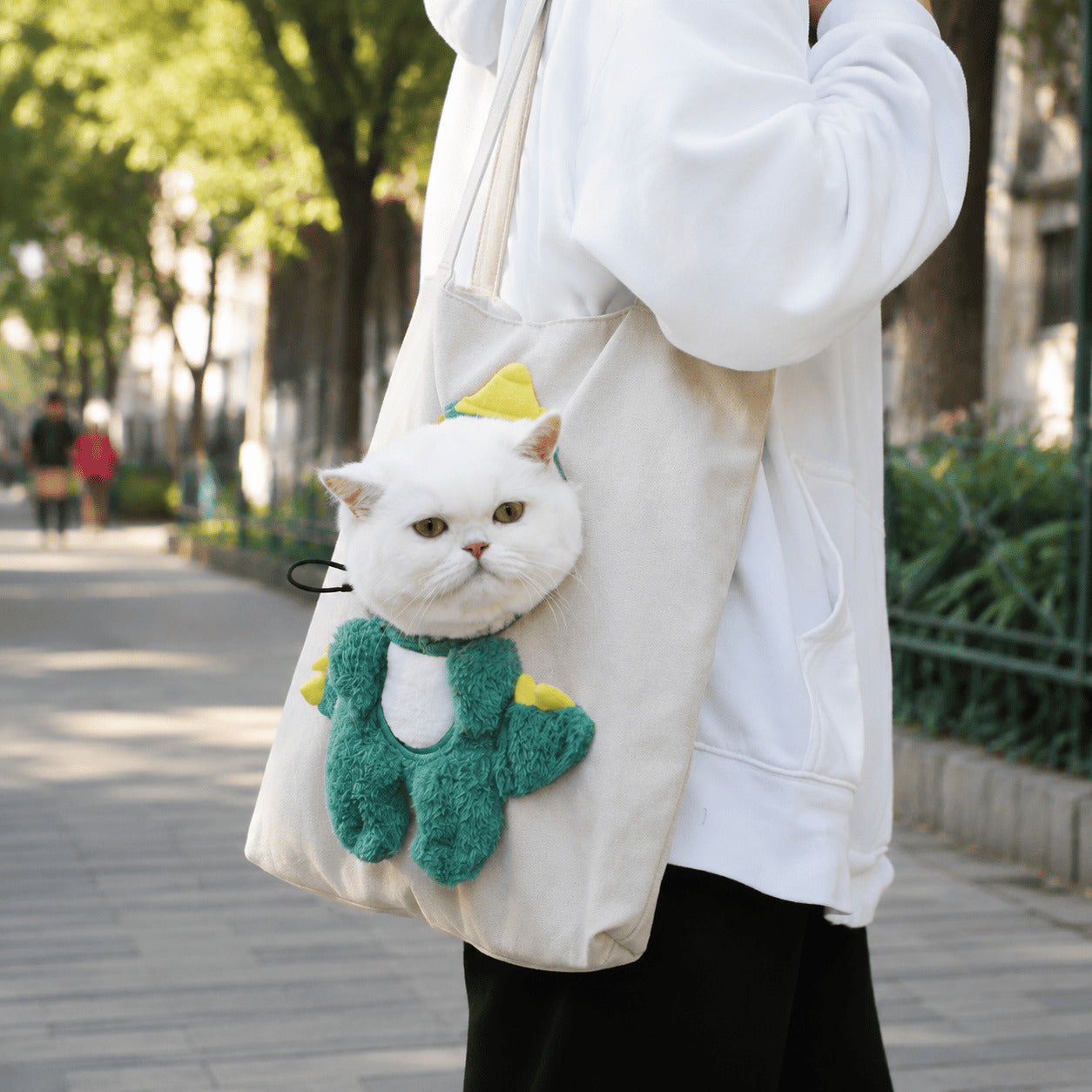 PurrPaws™ Canvas Pet Carrier Tote for Cats & Small Dogs