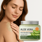 Pure Aloe Vera  Silk Exfoliant Smooth, moisturize & refresh face & body