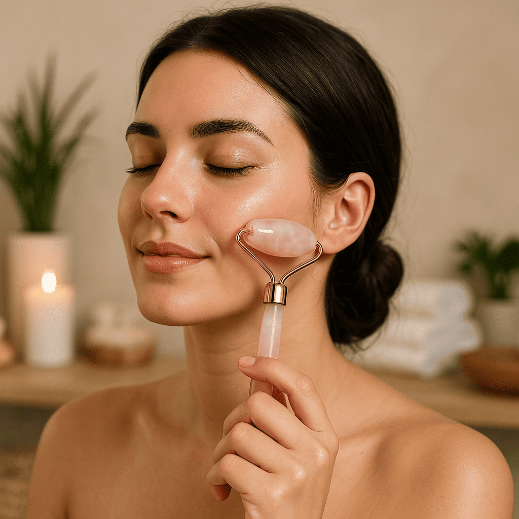 GUA SHA Natural Face Scraper Massager Jade Stone Roller YOOKIILYE