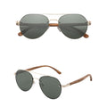 Pilot Design Sunglasses Hu Wood