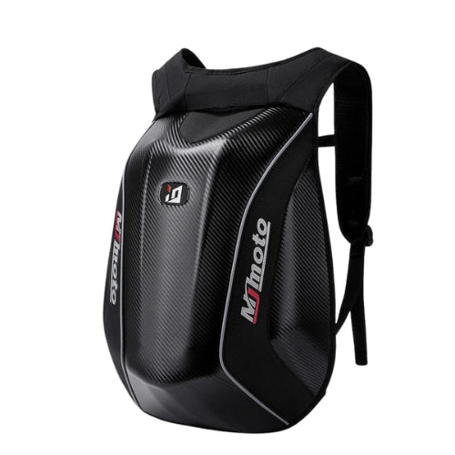 Carbon Fiber Hard Shell  Expandable Motorcycle Helmet Waterproof Backpack MJMOTO