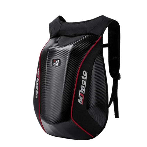 Carbon Fiber Hard Shell  Expandable Motorcycle Helmet Waterproof Backpack MJMOTO