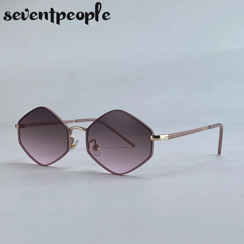 HexaLuxe™ Vintage Polygon Sunglasses (UV400)