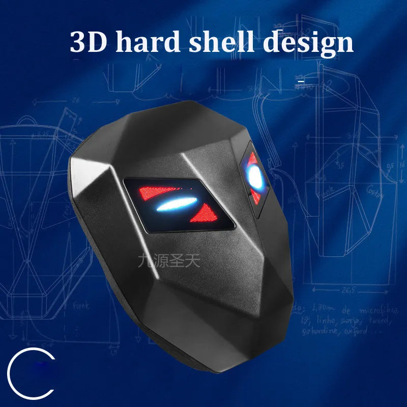 LED Display Motorcycle Hard Shell Backpack SMCH