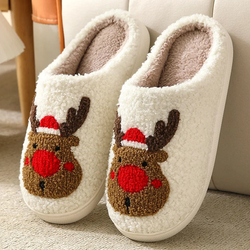 Sweethearts Cozy Pair  Xmas Slippers Smalchanco