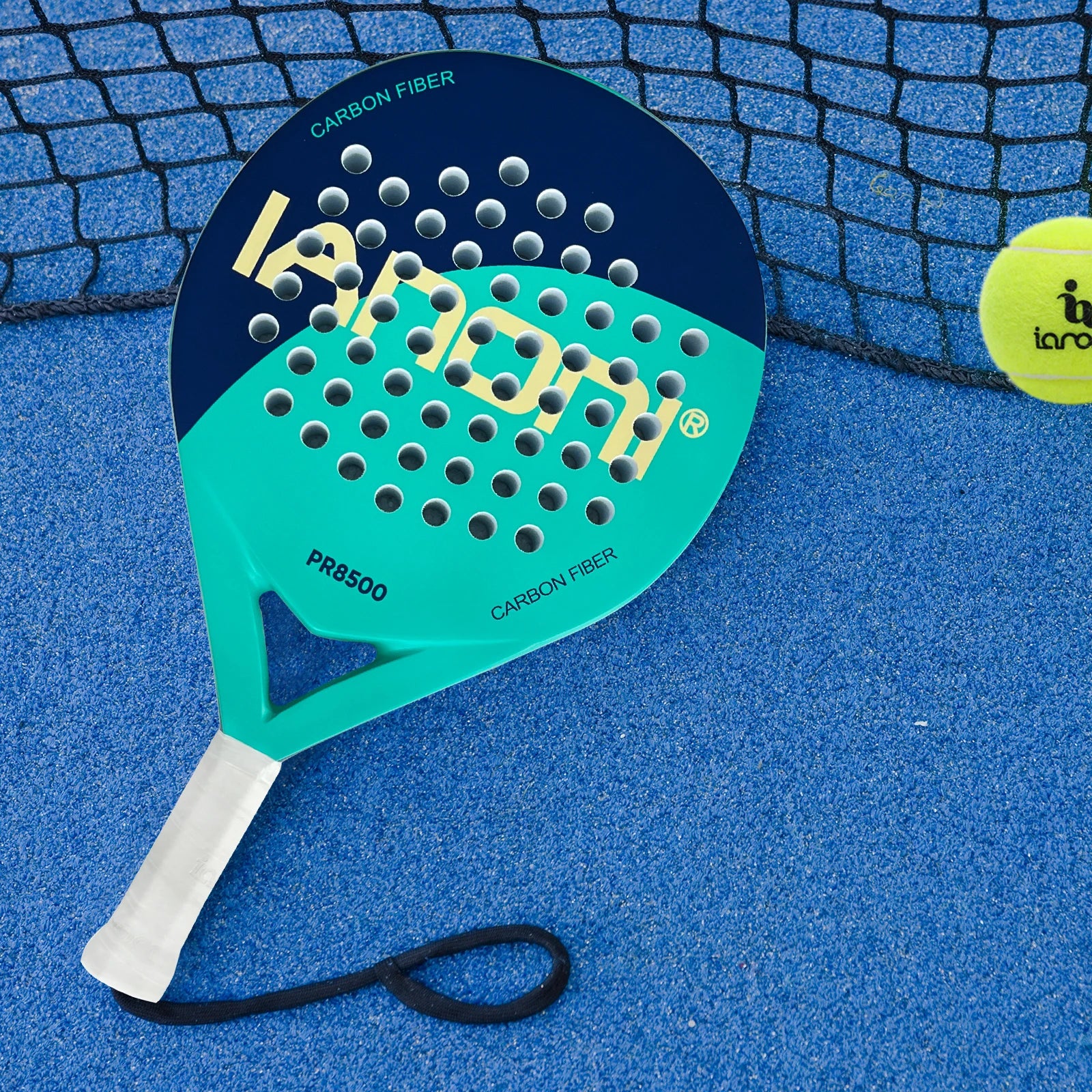 IANONI Padel Racket Carbon Fiber Surface with EVA Memory Flex Foam Core Padel Tennis Racquets Lightweight Smalchanco