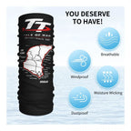 Isle Of Man TT Motorcycle Bandana Neck Gaiter CHAMPRINT