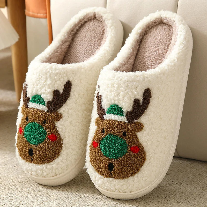 Sweethearts Cozy Pair  Xmas Slippers Smalchanco