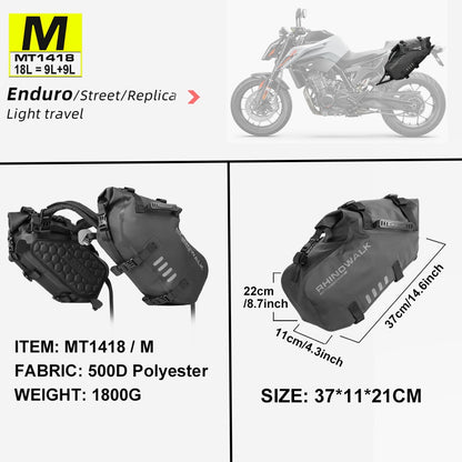 Motorcycle Large Capacity 100% Waterproof Saddle Bag