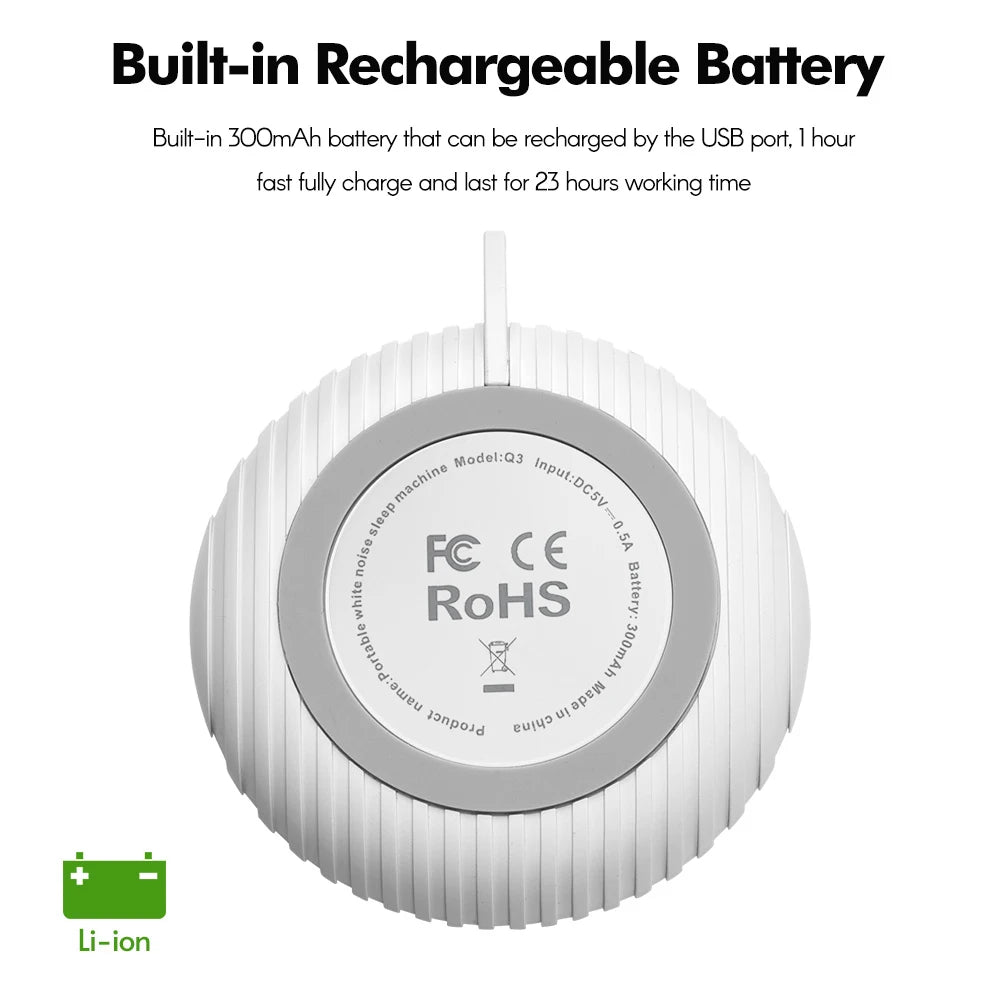 LullabyPro™ Portable Sleep & Relaxation Sound Machine