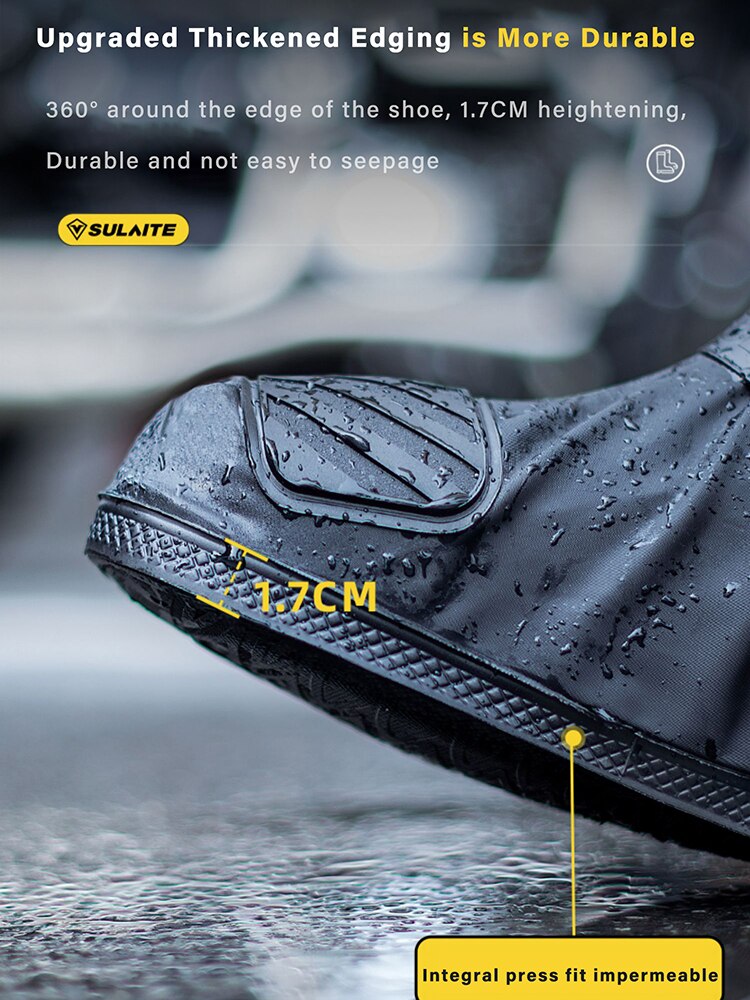 Motorcycle Waterproof Reflective Rain Boots Cover Sulaite