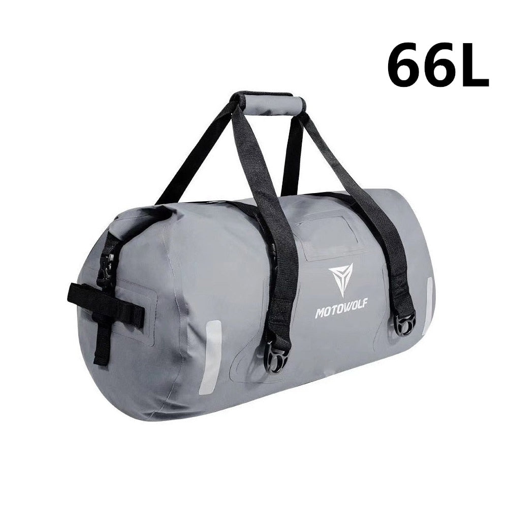 MOTOWOLF - Motorcycle Waterproof Tail Bag - 40/66/80/90L MOTOWOLF