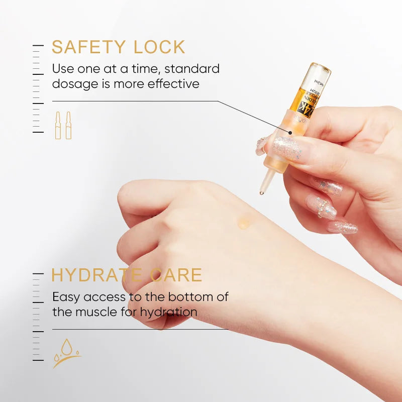 Vitamin C Face Whitening Serum Dark Spots Freckles Removal Hyaluronic Pore Minimizer Anti Aging Wrinkle Remove Golder Essence Smalchanco