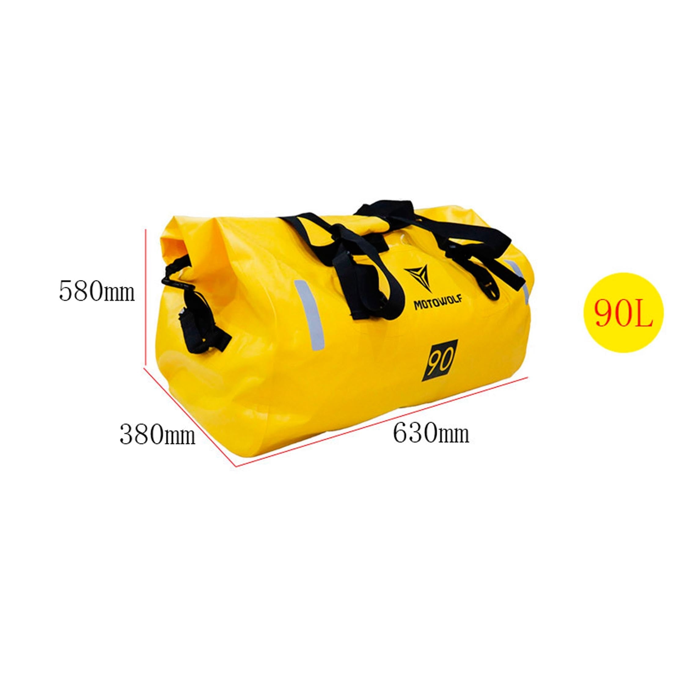MOTOWOLF - Motorcycle Waterproof Tail Bag - 40/66/80/90L - Smalchanco