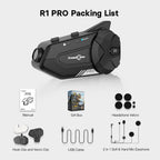 Dash Cam HD Intercom Motorcycle Helmet Headset R1 Pro Freedconn