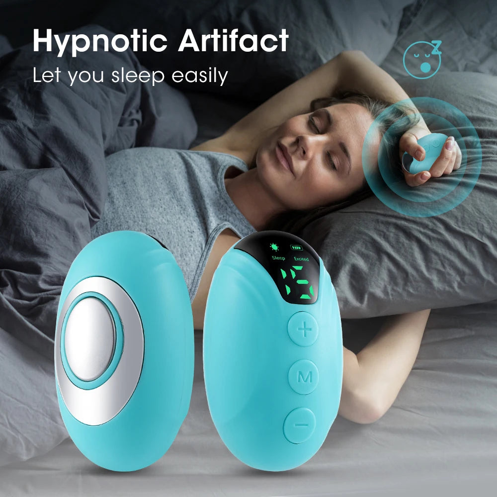 Sleep Aid Insomnia Relief Microcurrent Handheld Hypnosis CES Mental Stress Anxiety Depression Eliminat Relax with Sling Brain Smalchanco