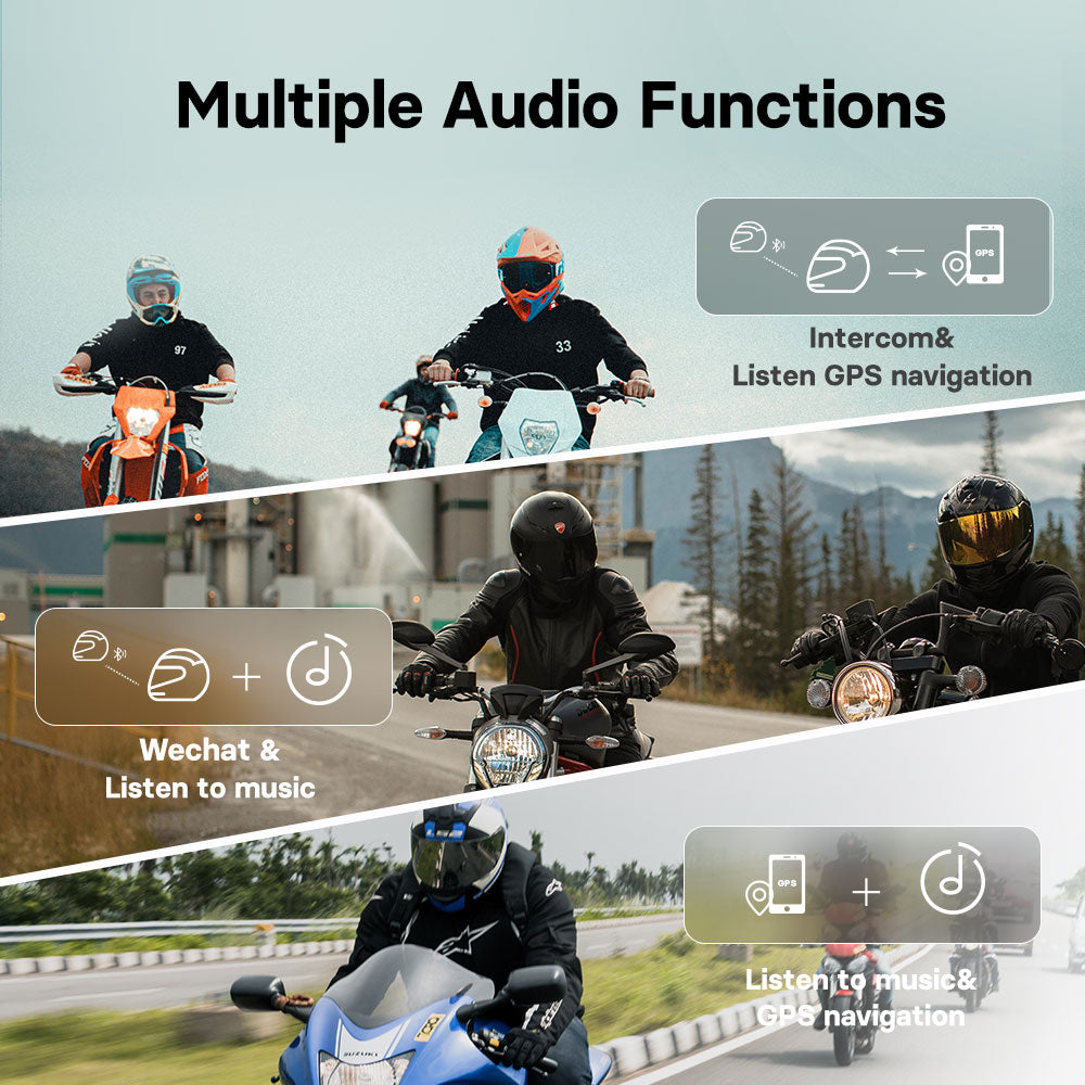Dash Cam HD Intercom Motorcycle Helmet Headset R1 Pro Freedconn