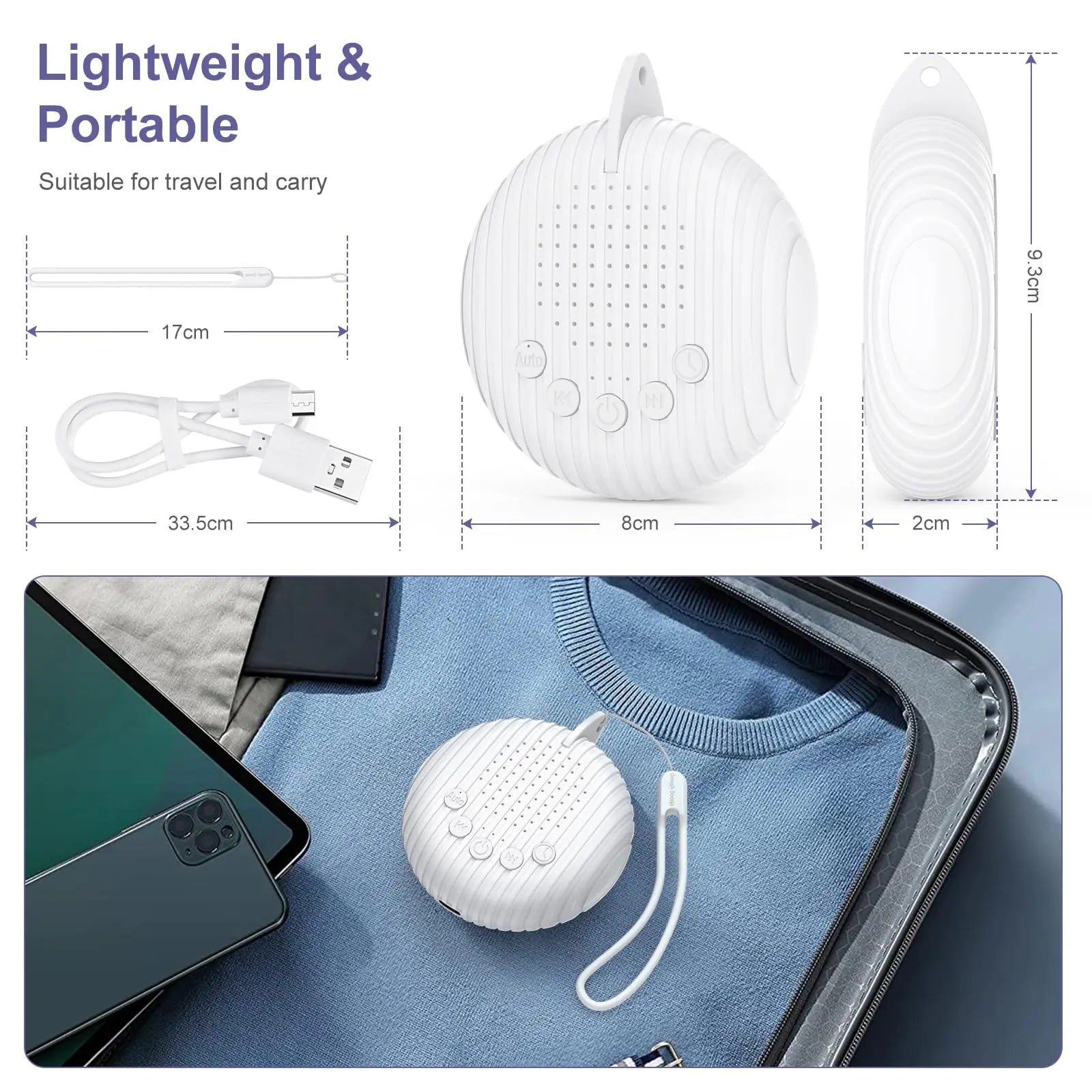 LullabyPro™ Portable Sleep & Relaxation Sound Machine