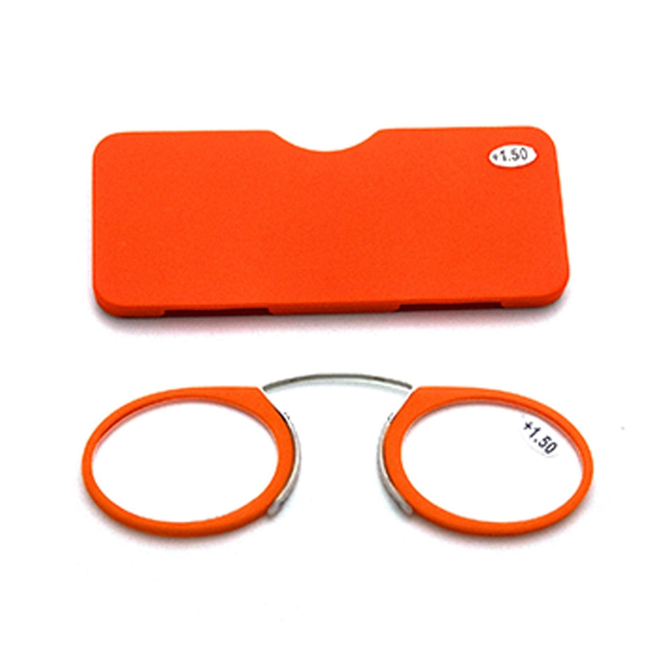 Rimless Portable Nose Clip Reading Glasses