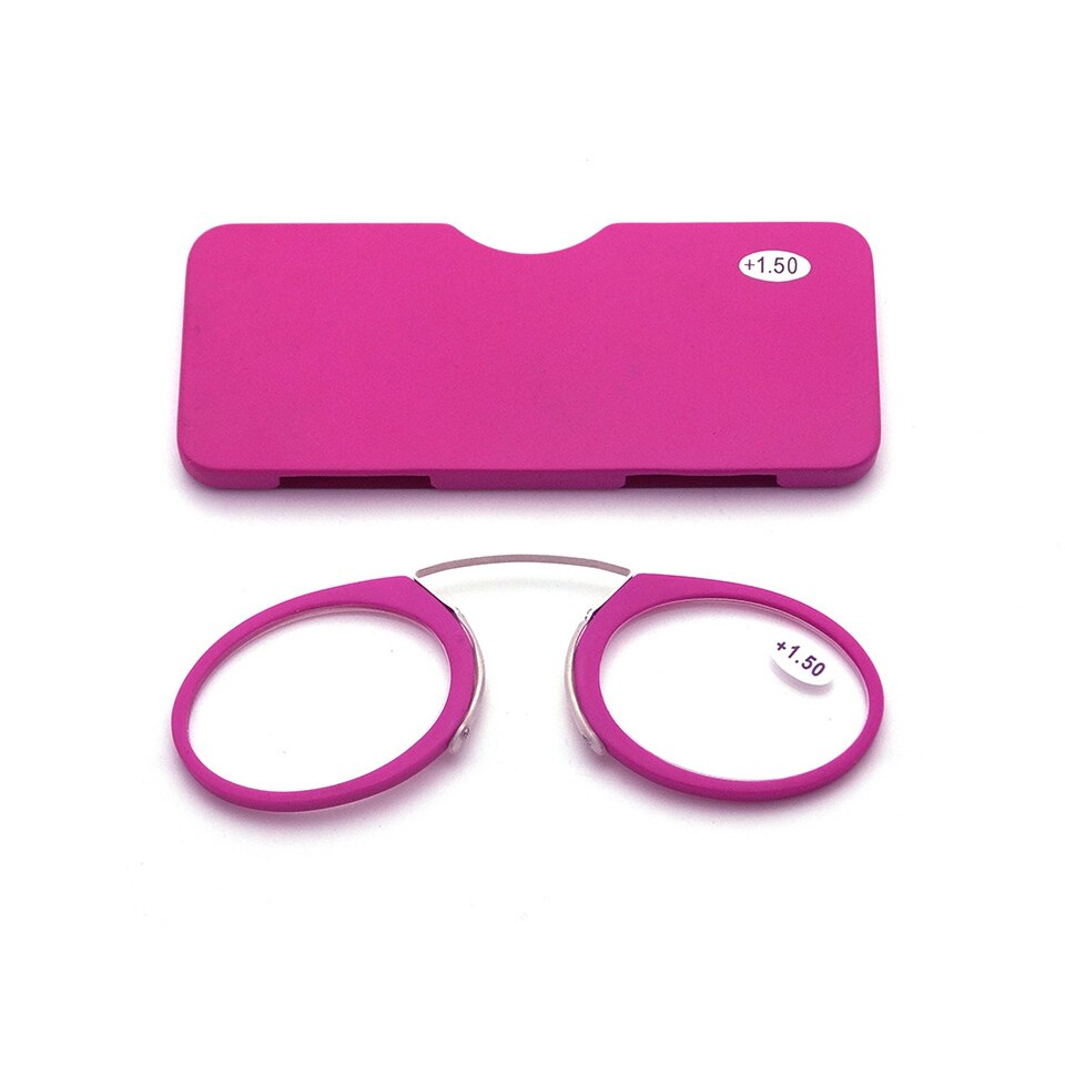 Rimless Portable Nose Clip Reading Glasses