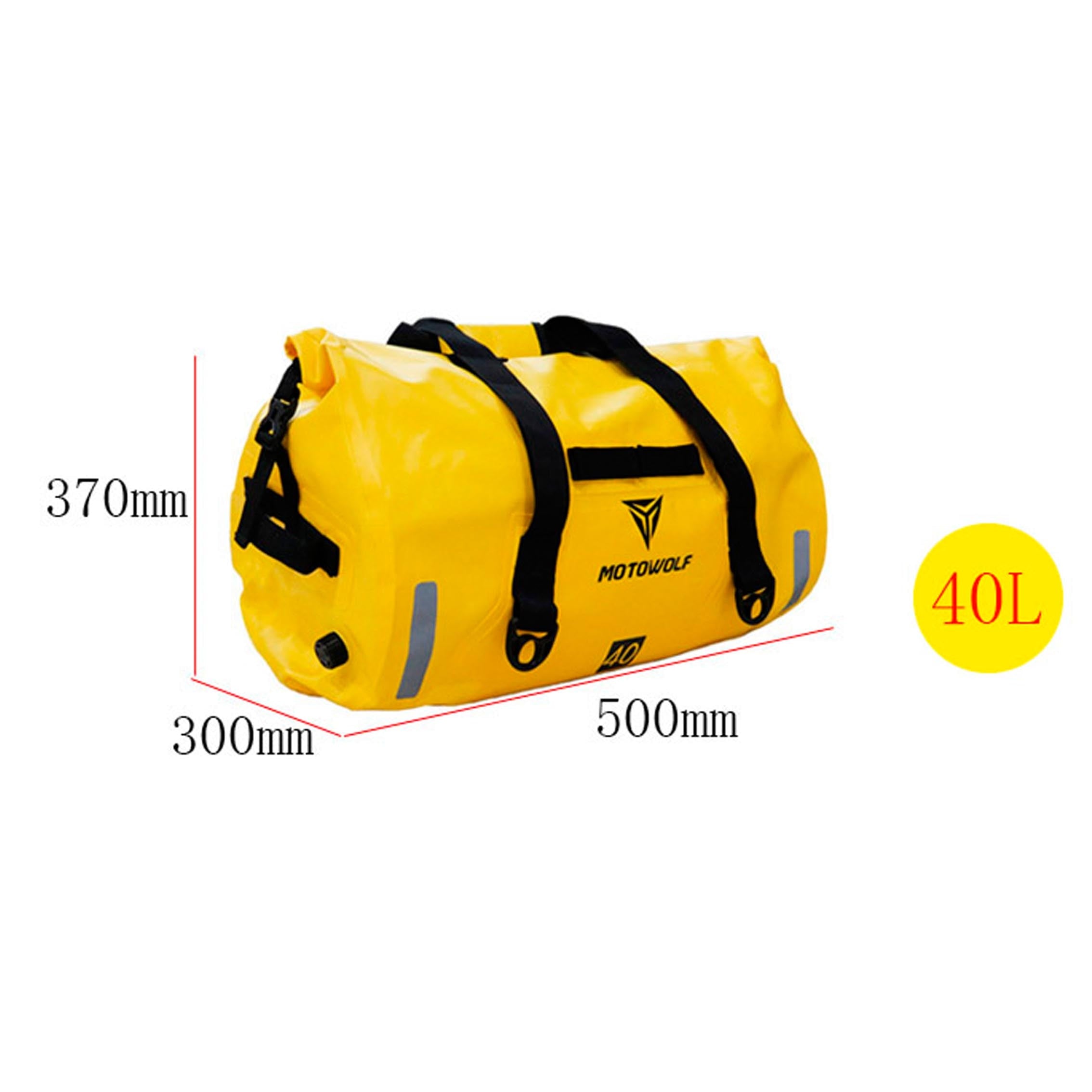 MOTOWOLF - Motorcycle Waterproof Tail Bag - 40/66/80/90L MOTOWOLF