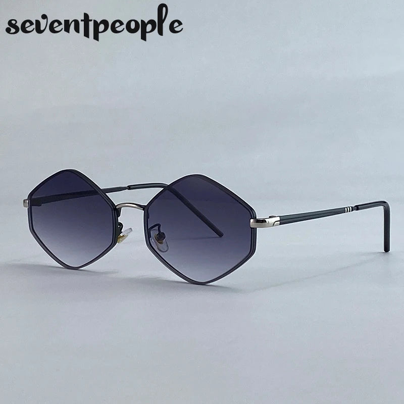 HexaLuxe™ Vintage Polygon Sunglasses (UV400)