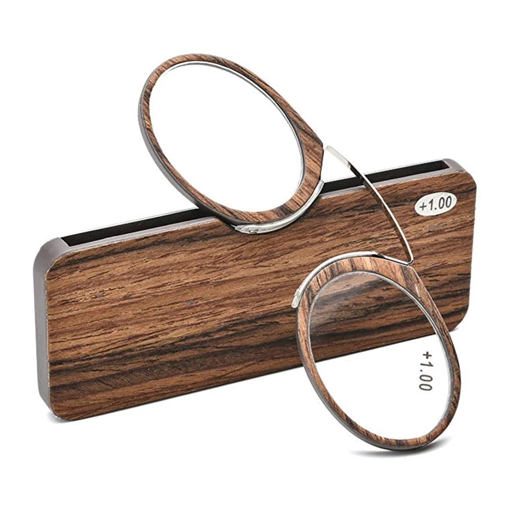 Rimless Portable Nose Clip Reading Glasses