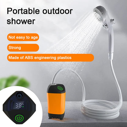 Outdoor Portable Camping Shower with Digital Display