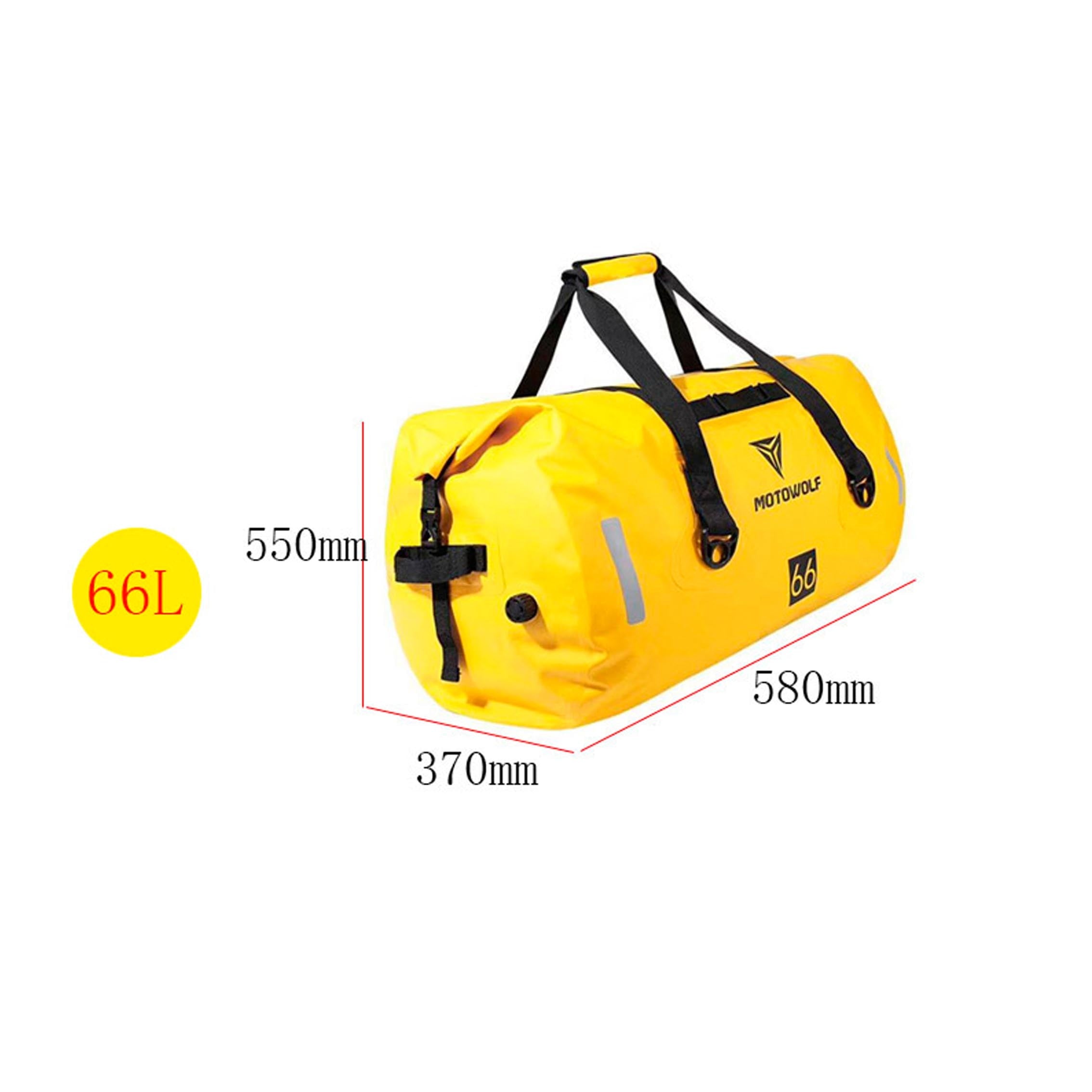MOTOWOLF - Motorcycle Waterproof Tail Bag - 40/66/80/90L MOTOWOLF