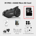 Dash Cam HD Intercom Motorcycle Helmet Headset R1 Pro Freedconn