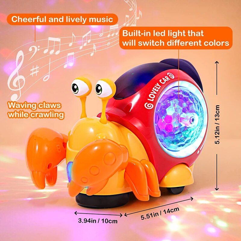 Crawling Crab / Snail Infant Educational Toys