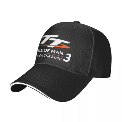 Isle Of Man TT3 Motorcycle Racing Sun Cap