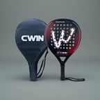 Cwin Paddle Racket Carbon Fiber Soft EVA Face for Adult Prefessional Training Tennis Paddle Racquet with Padel Shovel Protector Smalchanco