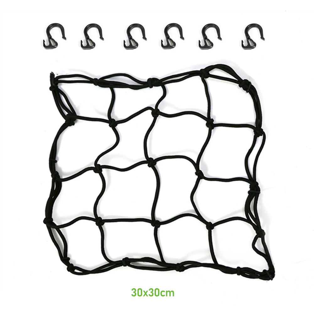 Motorcycle 6 Hooks Luggage Net