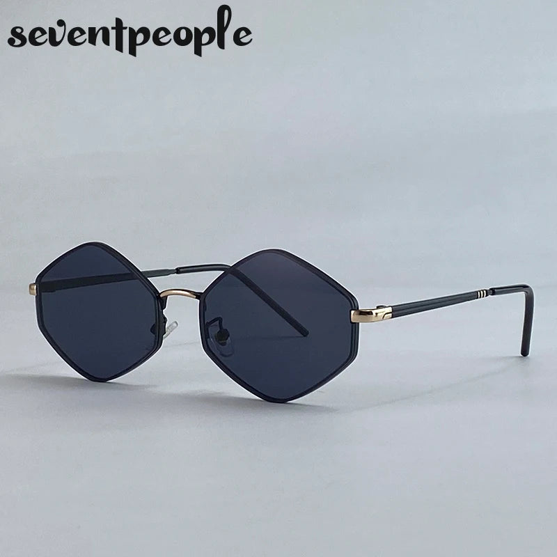 HexaLuxe™ Vintage Polygon Sunglasses (UV400)