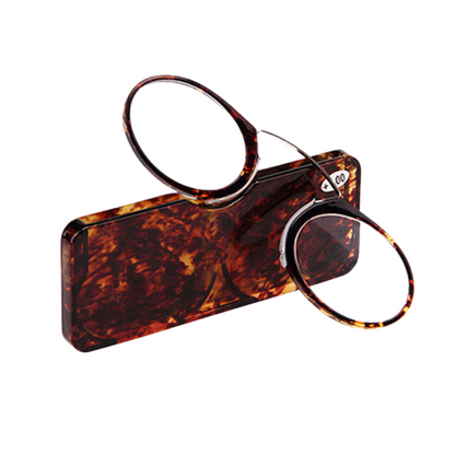 Rimless Portable Nose Clip Reading Glasses