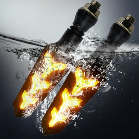 2023 Motorcycle LED Turn Fishbone Running Signals SMCH