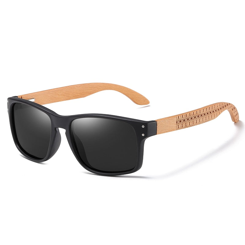 BEACH DESIGN Wooden Frame Sunglasses