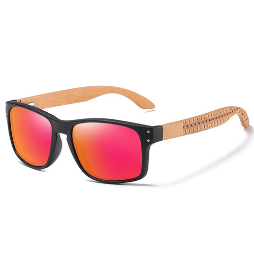 BEACH DESIGN Wooden Frame Sunglasses EZREAL