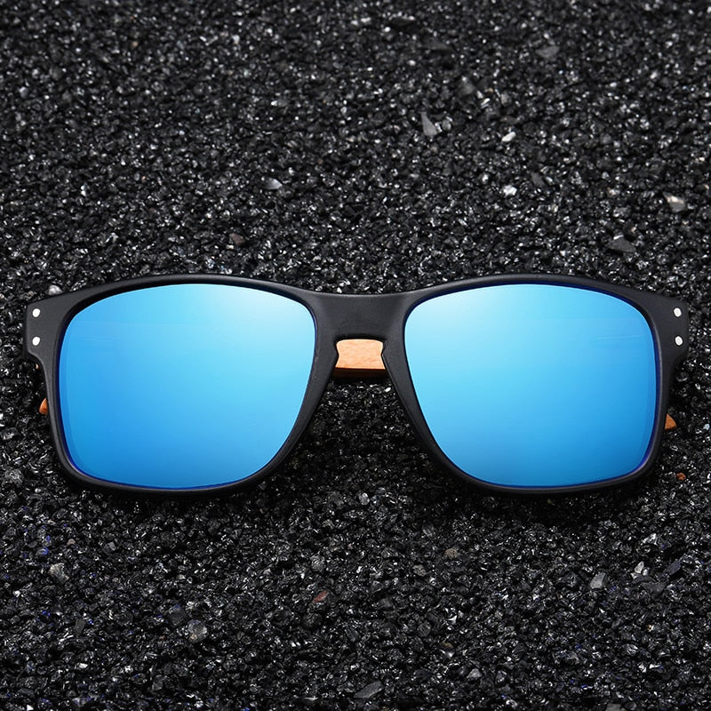 BEACH DESIGN Wooden Frame Sunglasses