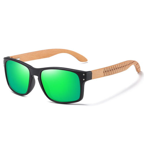 BEACH DESIGN Wooden Frame Sunglasses EZREAL
