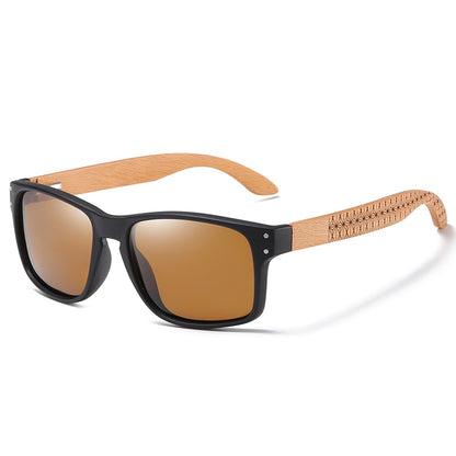 BEACH DESIGN Wooden Frame Sunglasses